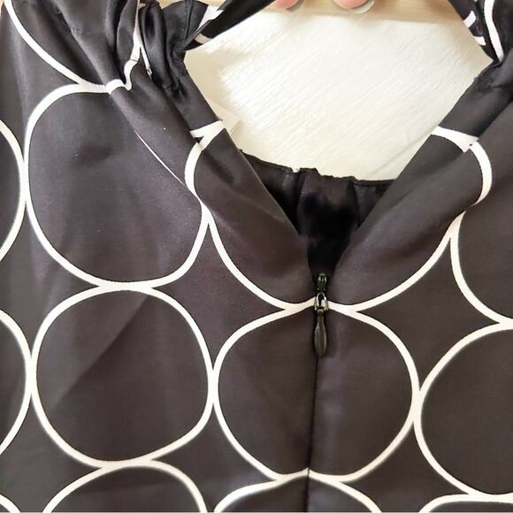 White House Black Market Silk Sheath Dress Geometric Print Sleeveless Size 12 - Picture 7 of 7